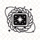 麻花影视 Logo - 绿色星空设计